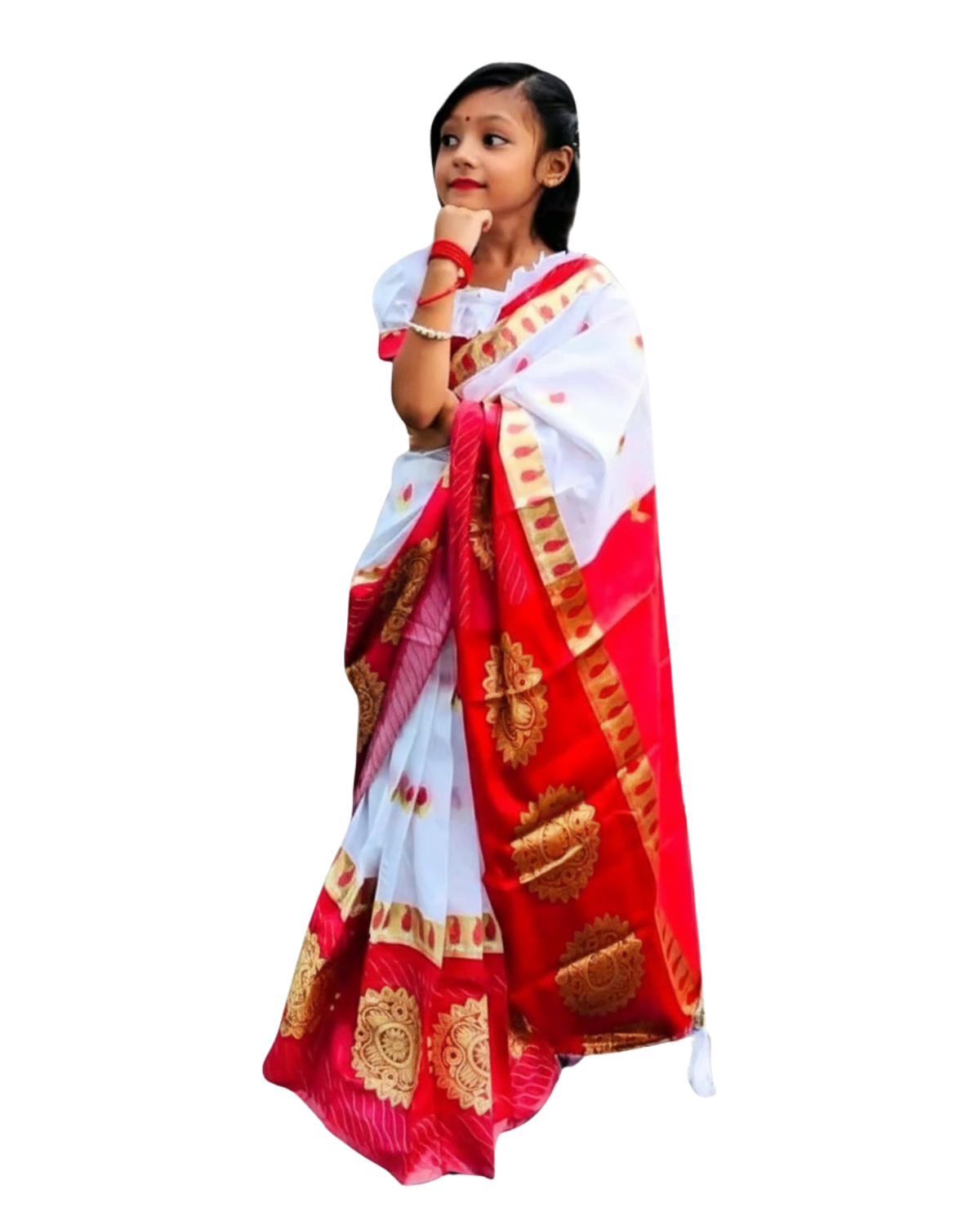 চাকা কাটান রেডি শাড়ী - Image 3