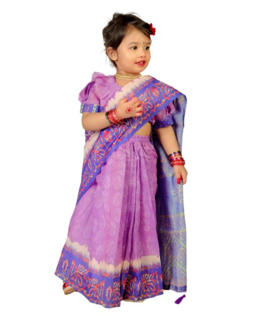 chanderi silk batik - 1