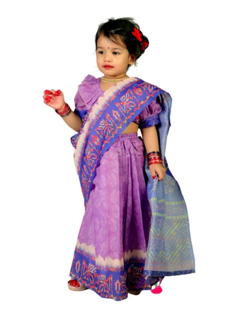 chanderi silk batik - 2